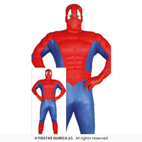 DISFRAZ ADULTO SPIDERMAN MUSCULOSO TALLA L