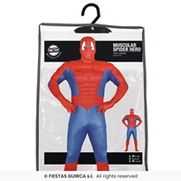 DISFRAZ ADULTO SPIDERMAN MUSCULOSO TALLA L