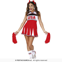 DISFRAZ ADULTO ANIMADORA Cheerleader T M