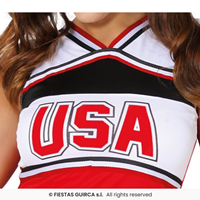 DISFRAZ ADULTO ANIMADORA Cheerleader T M