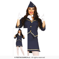 DISFRAZ ADULTO AZAFATA T S