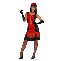 Disfraz de Charleston Rojo T M