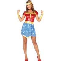DISFRAZ SUPER WOMAN T- M DISFRAZ SUPERHEROINA