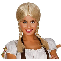 PELUCA TRENZAS RUBIA EN CAJA