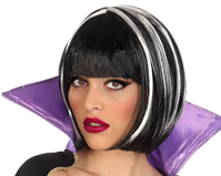 PELUCA LISA CORTA VAMPIRESA BLANCO EN CAJA