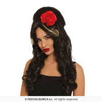 PELUCA POP-STAR CON FLOR EN CAJA