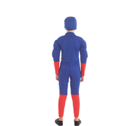 DISFRAZ CAPITAN HERO MUSCULOSO T-10/12 AÑOS