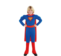 DISFRAZ SUPERMAN MUSCULOSO T- 7/9 AÑOS