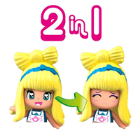 Figura con bolsito Pinypon Cuentos.8 cm. Armarios de cuentos con diferentes compartimentos para guardar accesorios y ropa. - Modelos surtidos