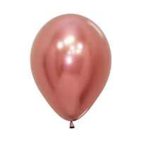 Globos Réflex Rosa Dorado 30cm Sempertex R12-968 (50)