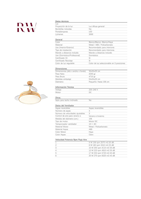 LAMPARA VENTILADOR METAL/ABS COLOR MADERA 