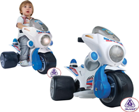 TRIMOTO SAMURAI POLICE BATERIA 6V CON LUZ Y SONIDOS 61X52X50 CM