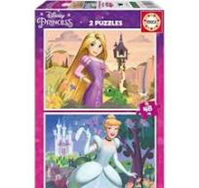 PUZZLE 2 X 48 PIEZAS DISNEY RAPUNZEL Y CENICIENTA 