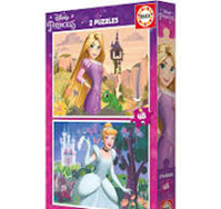 PUZZLE 2 X 48 PIEZAS DISNEY RAPUNZEL Y CENICIENTA 