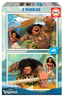 EDUCA BORRAS Puzzle Vaiana Moana Disney 2x48pzs