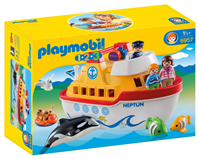 PLAYMOBIL 1.2.3 BARCO MALETIN