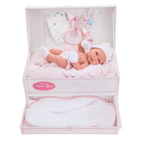 MUÑECA BABY TONET 33 CM C/BAUL Y ACCESORIOS