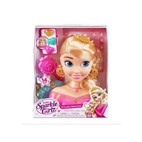 Busto Sparkle con 14 accesorios para peinar 23cm