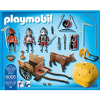 PLAYMOBIL CABALLEROS DEL HALCÓN CON CARRUAJE DE CAMUFLAJE