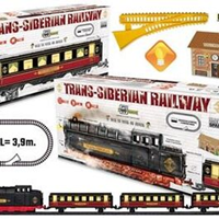 TREN FAR WEST METALICO CON LUZ 68X53X44 CON DIORAMA Y FUERTE