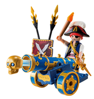 PLAYMOBIL CAÑON INTERACTIVO AZUL CON PIRATA