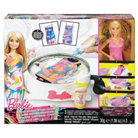 MUÑECA BARBIE GIRA Y DISEÑA EL VESTIDO