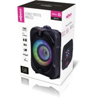 Altavoz portátil TWS Wireless, luces LED, potencia: 5W. GO-ROCK GR-64