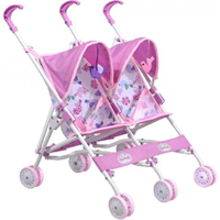 SILLA MUÑECA CAPOTA GEMELOS SPRING 60X56X56