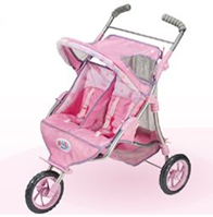 BABY BORN COCHE DE GEMELOS 64x12,5x55,5 CM