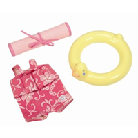 FLOTADOR Y SET DE BAÑO BABY BORN