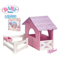 ESTABLO MADERA BABY BORN 44X56X42