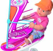 MI PRIMER BABY BORN SURFISTA C/ TABLA DE SURF 32 CM.