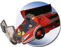 CAMION ESTADIO ENERGIA LEGION OF WARRIORS INCLUYE 2 GUERREROS EXCLUSIVOS