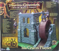 ISLA CRUCES+2 FIGURAS PIRATAS DEL CARIBE