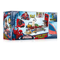 CAMION PLAYSET SPIDERMAN INCLUYE 4 VEHICULOS Y 1 HELICOPTERO