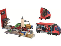 CAMION PLAYSET SPIDERMAN INCLUYE 4 VEHICULOS Y 1 HELICOPTERO