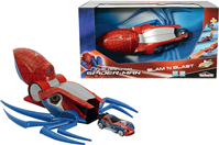 SPIDERMAN LANZADOR 30 CMS CON COCHE SPIERMAN 7.50 CMS.
