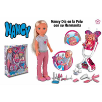 MUÑECA NANCY DIA EN LA PELUQUERIA CON SU HERMANITA