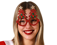 GAFAS NAVIDAD ARBOL ROJO