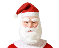 MASCARA CON GORRO PAPA NOEL