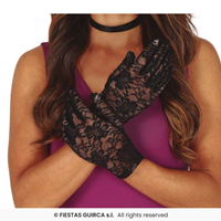 GUANTES CORTOS ENCAJE