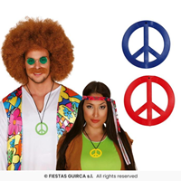 Colgantes hippie colores surt.7 cms.