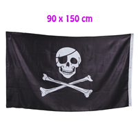 BANDERA PIRATA 90X150