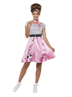 DISFRAZ AÑOS 50 ROCK ROLL MUJER AD T-S SMIFFYS 45515