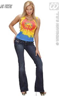 Camiseta sin mangas con efecto tie-dye - Talla: M