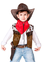 CHALECO VAQUERO VACA INFANTIL 7-9 AÑOS 
