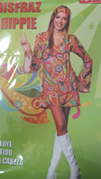 DISFRAZ HIPPIE ADULTO TALLA UNICA 