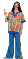 DISFRAZ HIPPIE ADULTO TALLA UNICA 