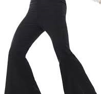 PANTALON DE CAMPANA NEGRO TALLA M/L