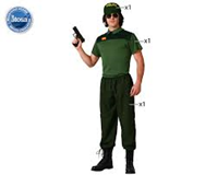 DISFRAZ GUARDIA CIVIL CAMISETA VERDE HOMBRE ADULTO T M-L